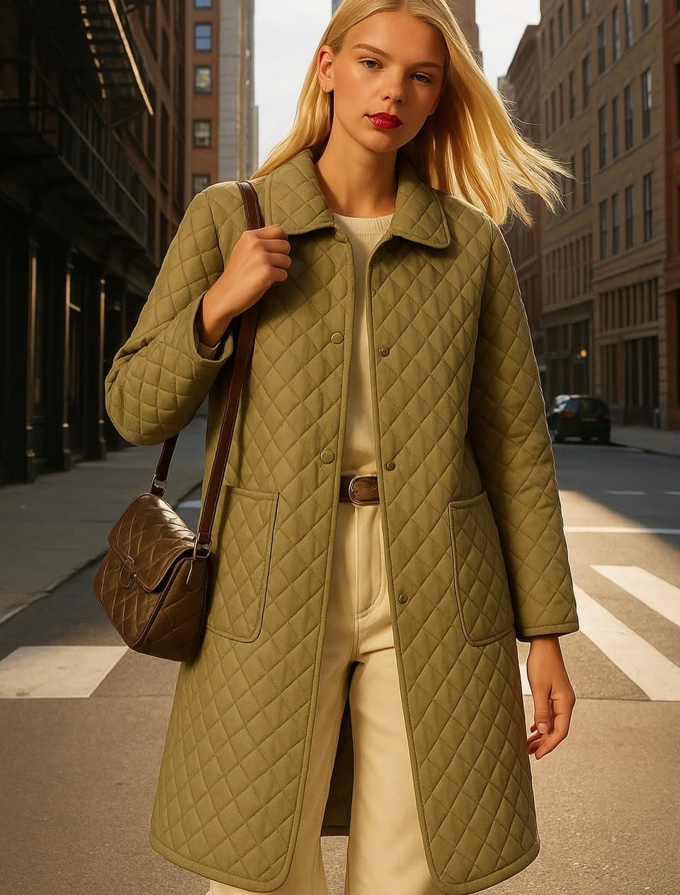 Levita Chloe acolchada impermeable, 3 colores, tallas (36-50)
