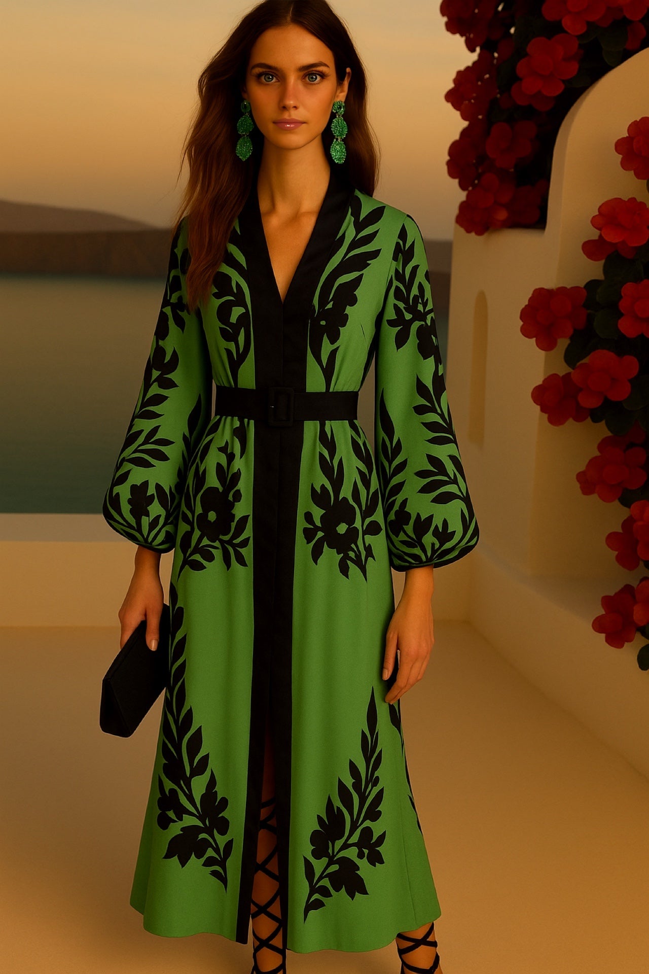 -30% OFF, vestido Saturday crepe de algodón y cinturuton con botones incluido, 2 colores, tallas(36-46)