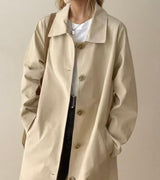 Trench  Montecarlo de canvas twill, 3 colores, 6 tallas grandes de la 38-48