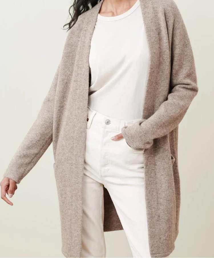 Mintlis mujer, punto de lana 100% cárdigan Sevilla, 4 colores, tallas (36-44)