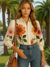 Mintlis mujer, algodón, camisa Rosemary, tallas (36-46)
