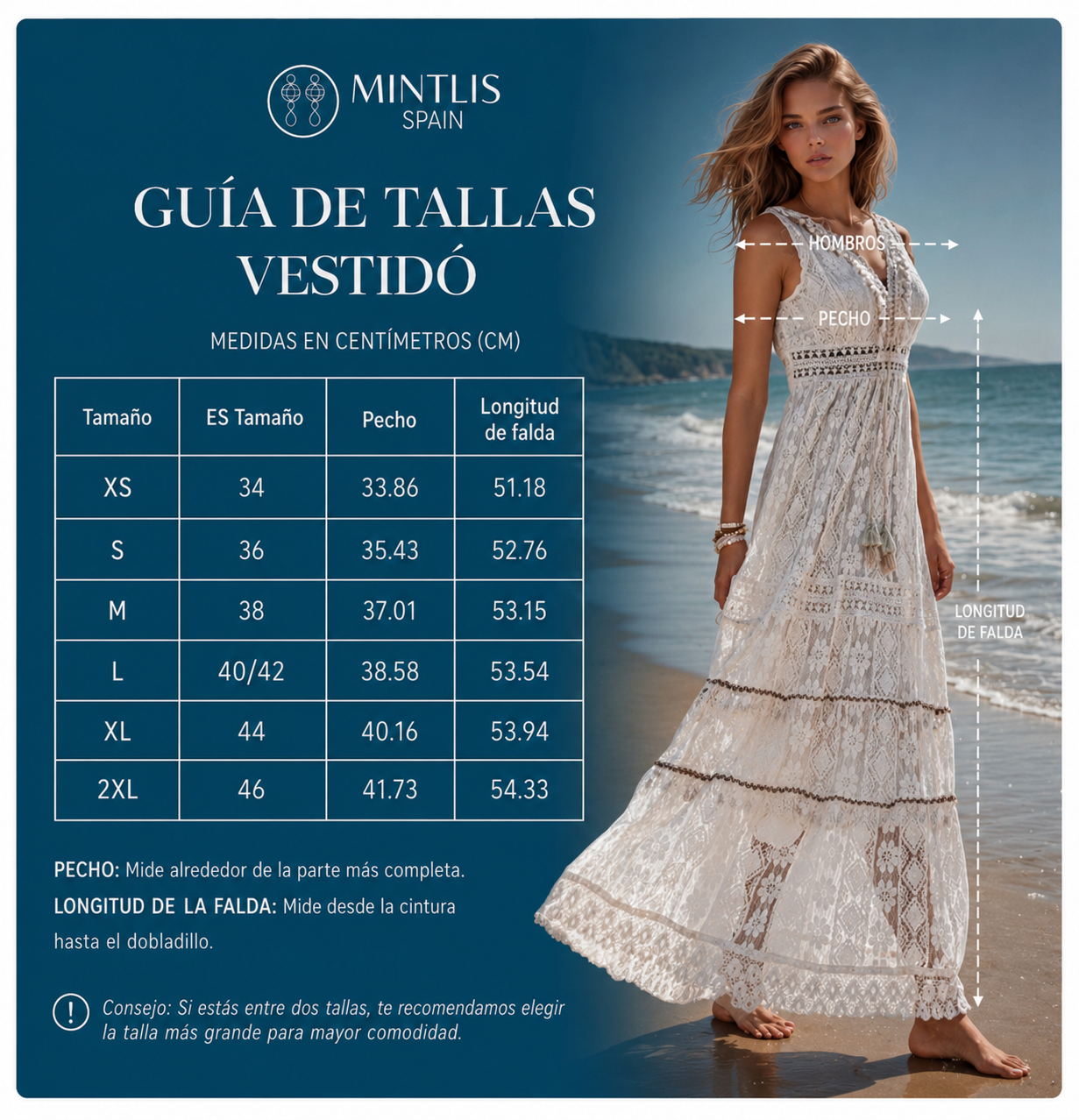 Sahara lace dress, 2 colors, white and beige with inner lining, elastic, sizes (36-44)