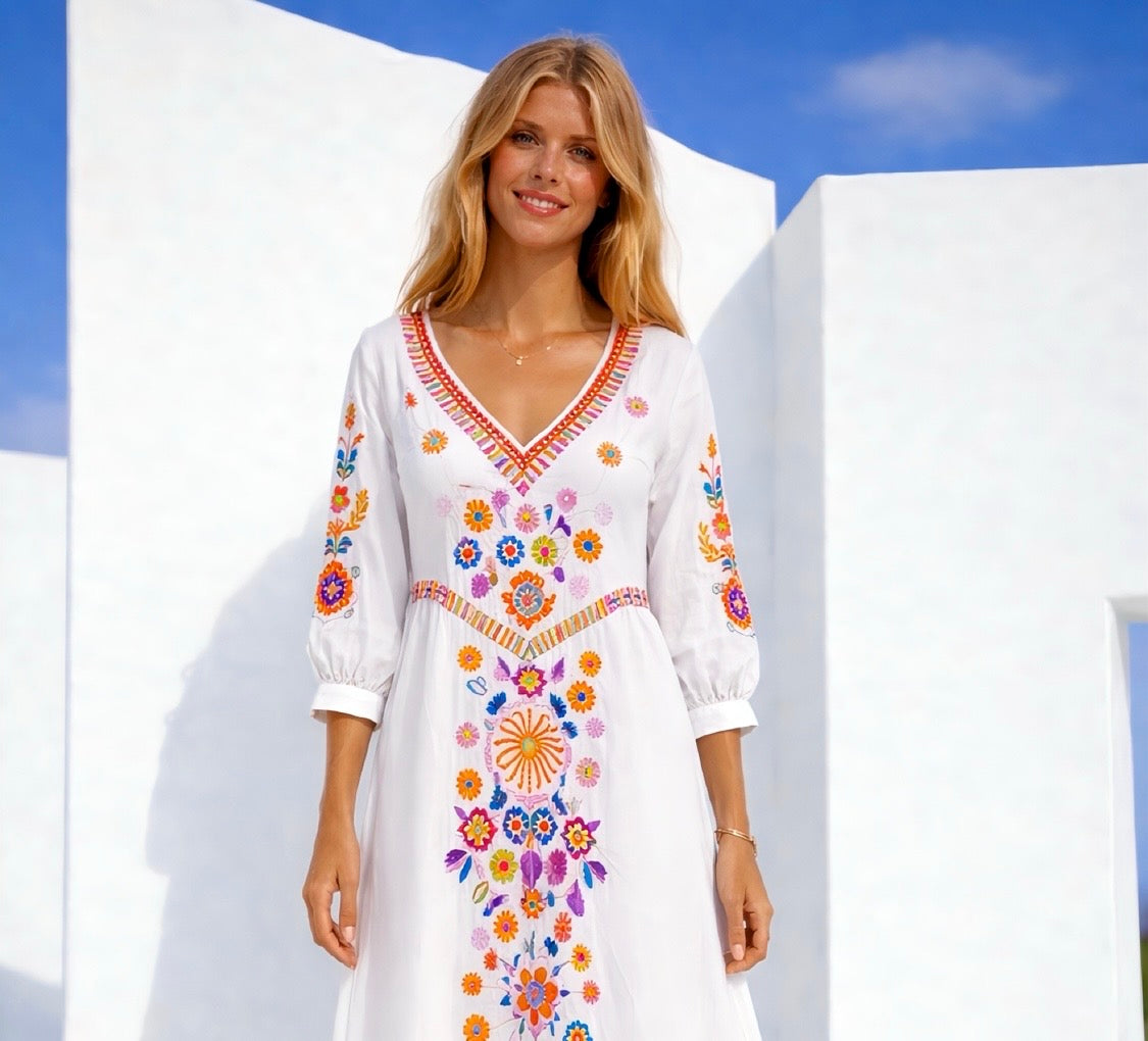 Diane dress, cotton lycra elastane, sizes (36-48)