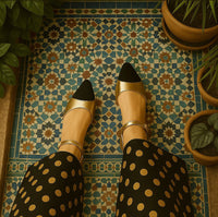 Zapato Bridget tacon (4-5)cm de piel 100% interior y exterior, made in Spain