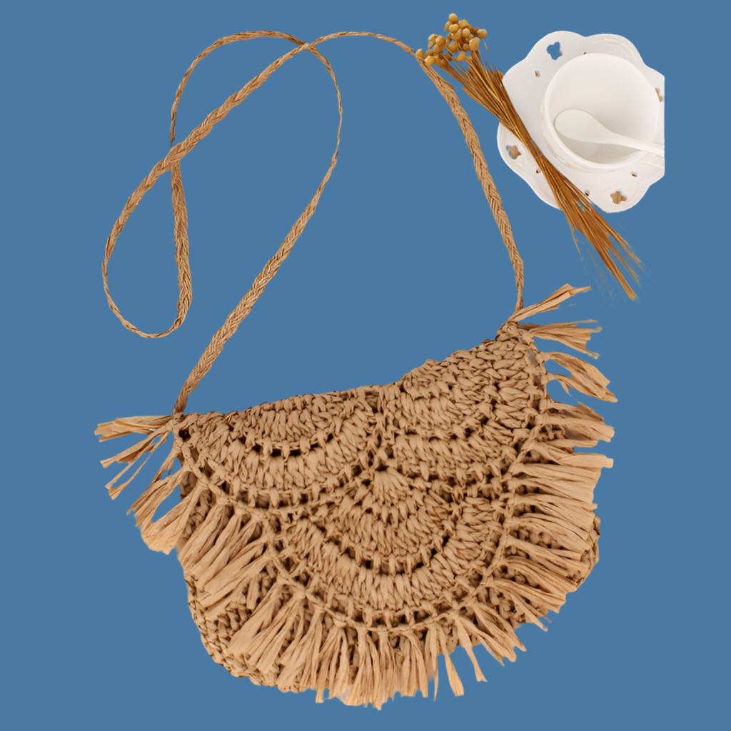 Alejandra raffia shoulder bag, 2 models