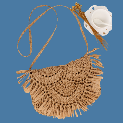 Alejandra raffia shoulder bag, 2 models