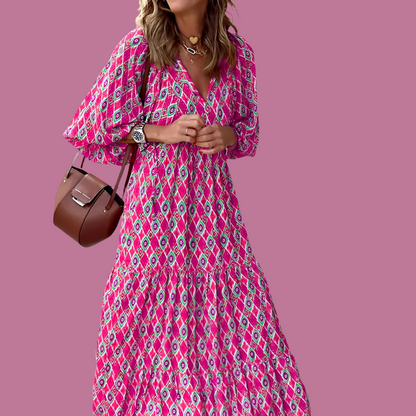 Bernard printed shirt dress, 3 colors, 5 sizes