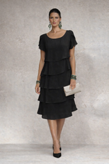 Vestido Paris de gasa, 7 colores, tallas (36-50)