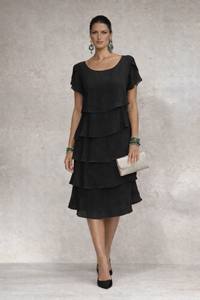 Vestido Paris de gasa, 7 colores, tallas (36-50)