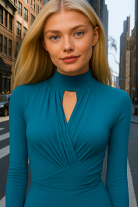 Top Friday long, cotton lycra elastane stretch slimming effect, 2 colors, sizes (36-48)