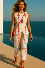 30% OFF Fish Top cotton lycra, (see matching pants) sizes (36-46)