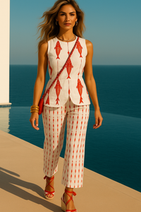 30% OFF Fish Top cotton lycra, (see matching pants) sizes (36-46)