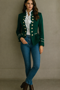 Pia jacket, cotton blend, sizes (36-48)