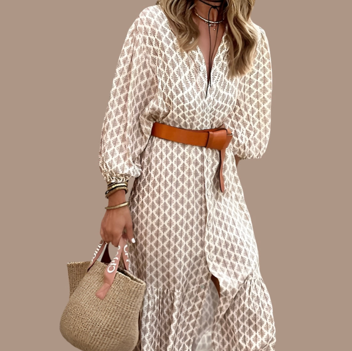 Sangria shirt dress with belt included, 5 sizes