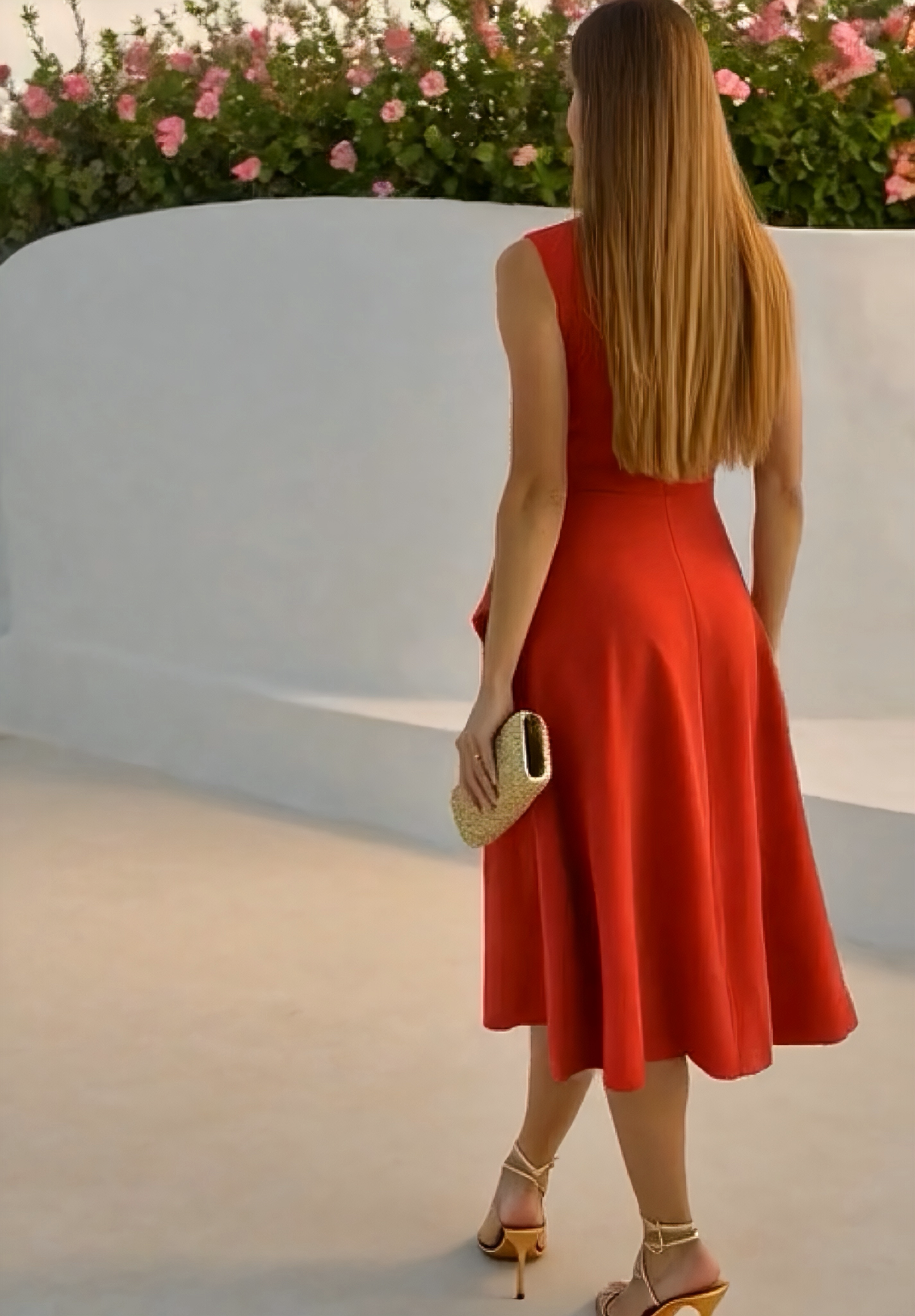 Sardinia dress in cotton-lycra crepe, 6 colors, sizes (36-46)