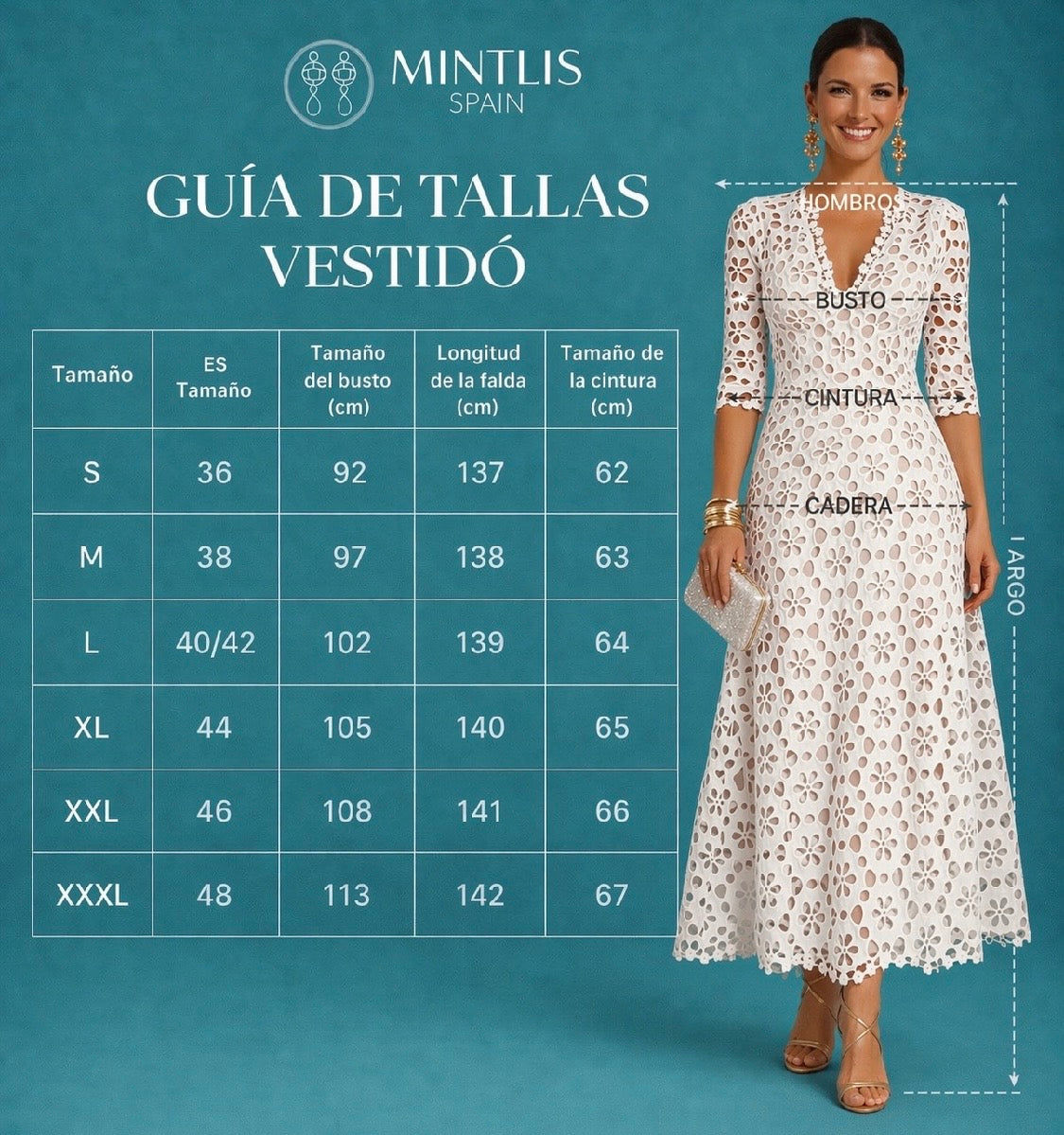 Vestido Amori bordado negro y blanco con forro, 2 colores tallas (34-48) video