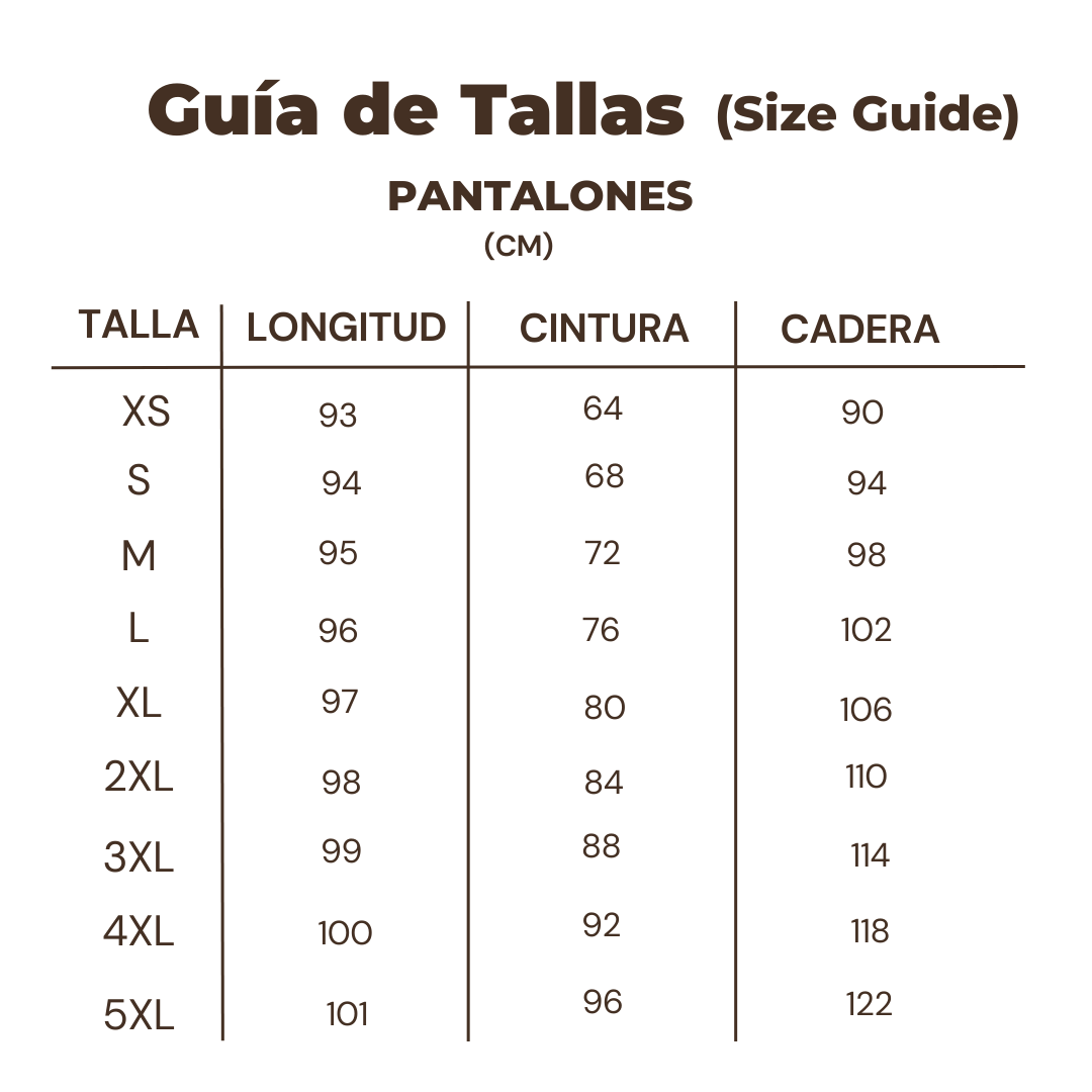 Talla 3 online pantalon