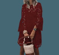 Amazing embroidered dress in 4 colours, sizes (36-48)