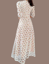 Mintlis mujer, brocado bordado, 2 colores, vestido Amori, tallas (36-46)