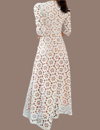 Mintlis mujer, brocado bordado, 2 colores, vestido Amori, tallas (36-46)