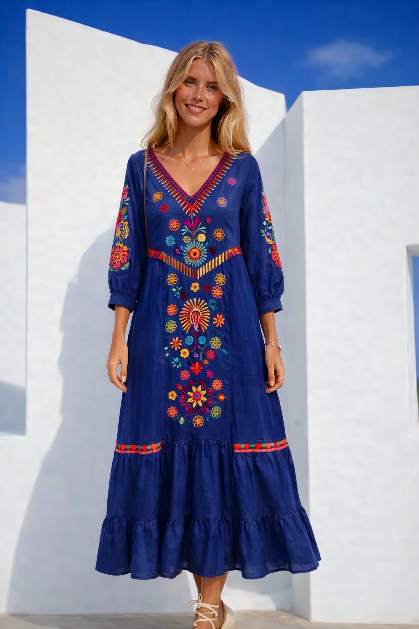 Diane dress, cotton lycra elastane, sizes (36-48)