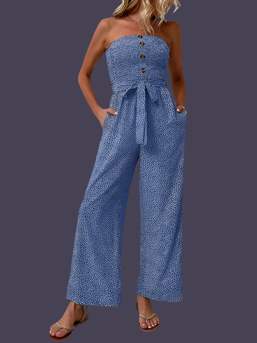 Elastic Romeo jumpsuit, honeycomb front and back, 7 colors, 5 sizes