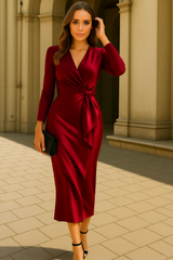 Dafne dress, satin cotton, 3 colors, sizes (36-48)