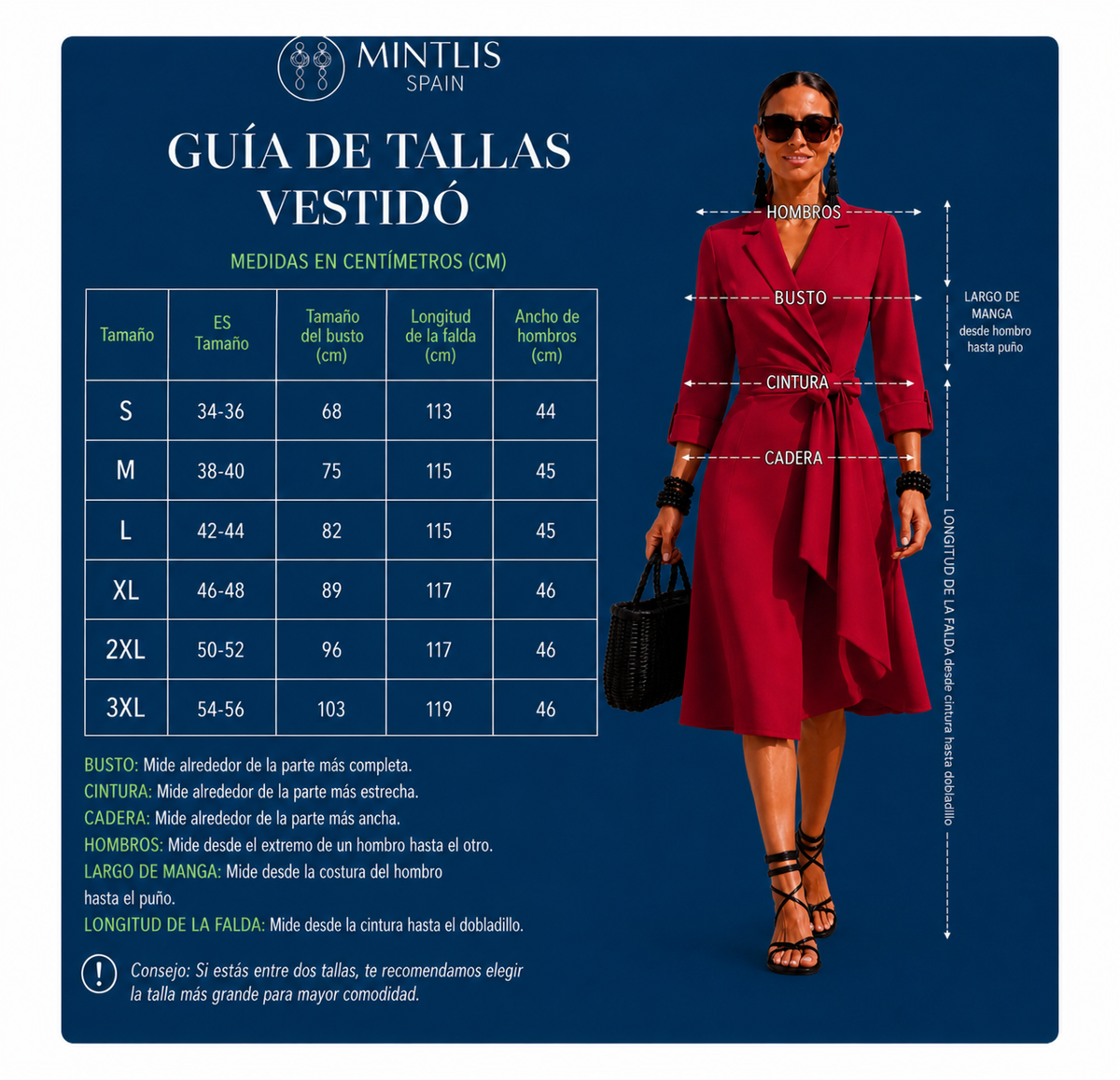 Vestido Carmina Lycra algodón elastane, 4 colores, tallas (34-50) vídeo