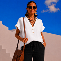 Chemise Fandango en coton, 2 couleurs, 8 GRANDES TAILLES