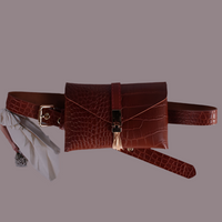 Gabriela leather purse belt, 2 colors