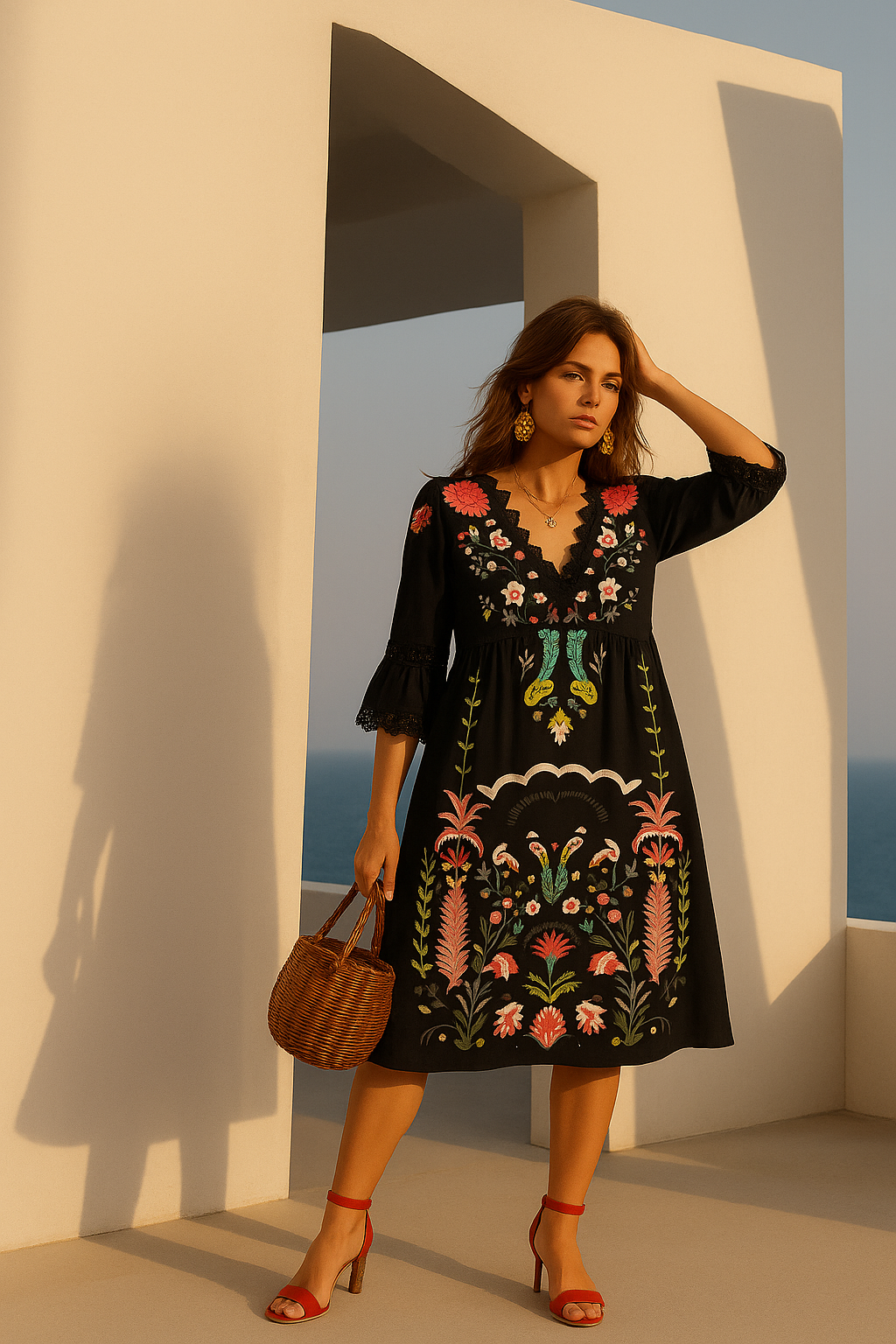 50% OFF, Linnet dress, 4 color prints, sizes (34-46)