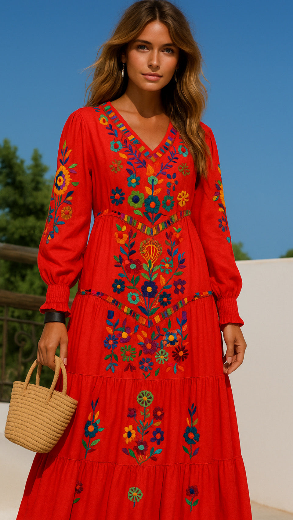 Candelaria dress, 5 viscose prints, sizes (36-50)