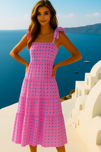 CRAZY dress and checks, 7 colors honeycomb front and back elastic, sizes (36-48)