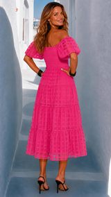 Loren dress, cotton tulle with lining, 4 colors, sizes (34-46) video