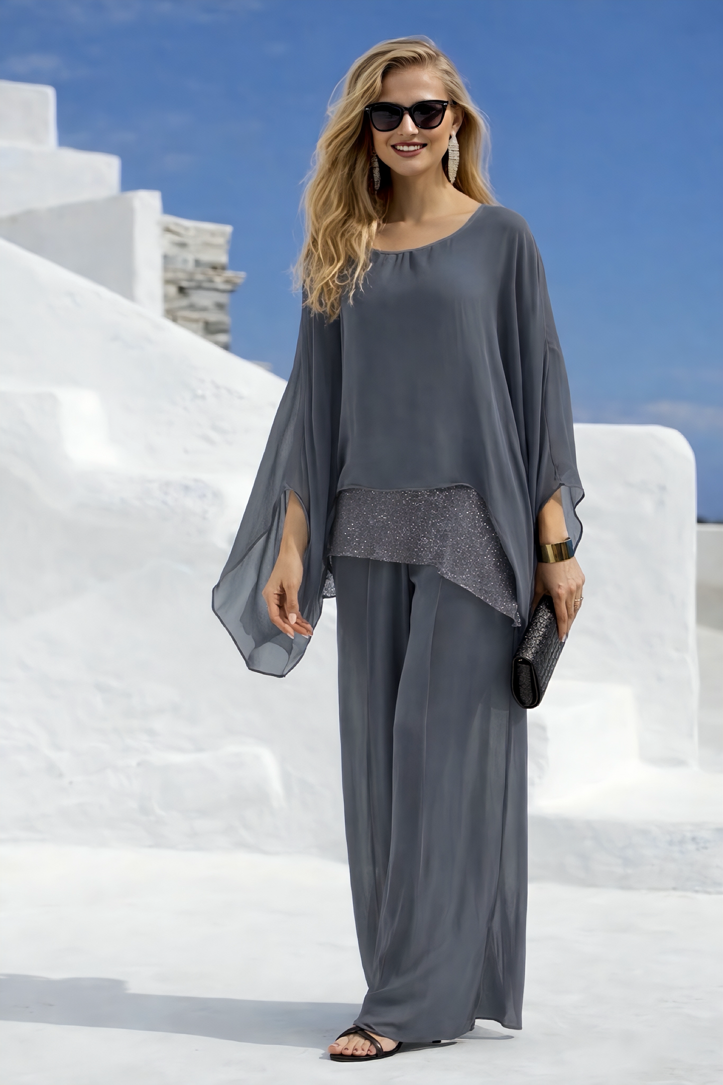 Conjunto 2 piezas Casilda lentejuelas, 5 colores, tallas (36-50)