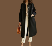 Mintlis women, 100% wool Cayetana coat Slim fit, 2 colors size (36-48)