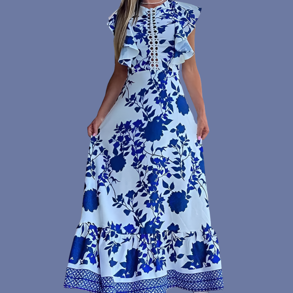 Printed Monarch dress, 4 sizes