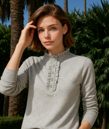 Chemise Bridget croisée, 3 coloris, 4 tailles