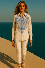 Up to -40% OFF Rosemary cotton linen shirt sizes (36-50)