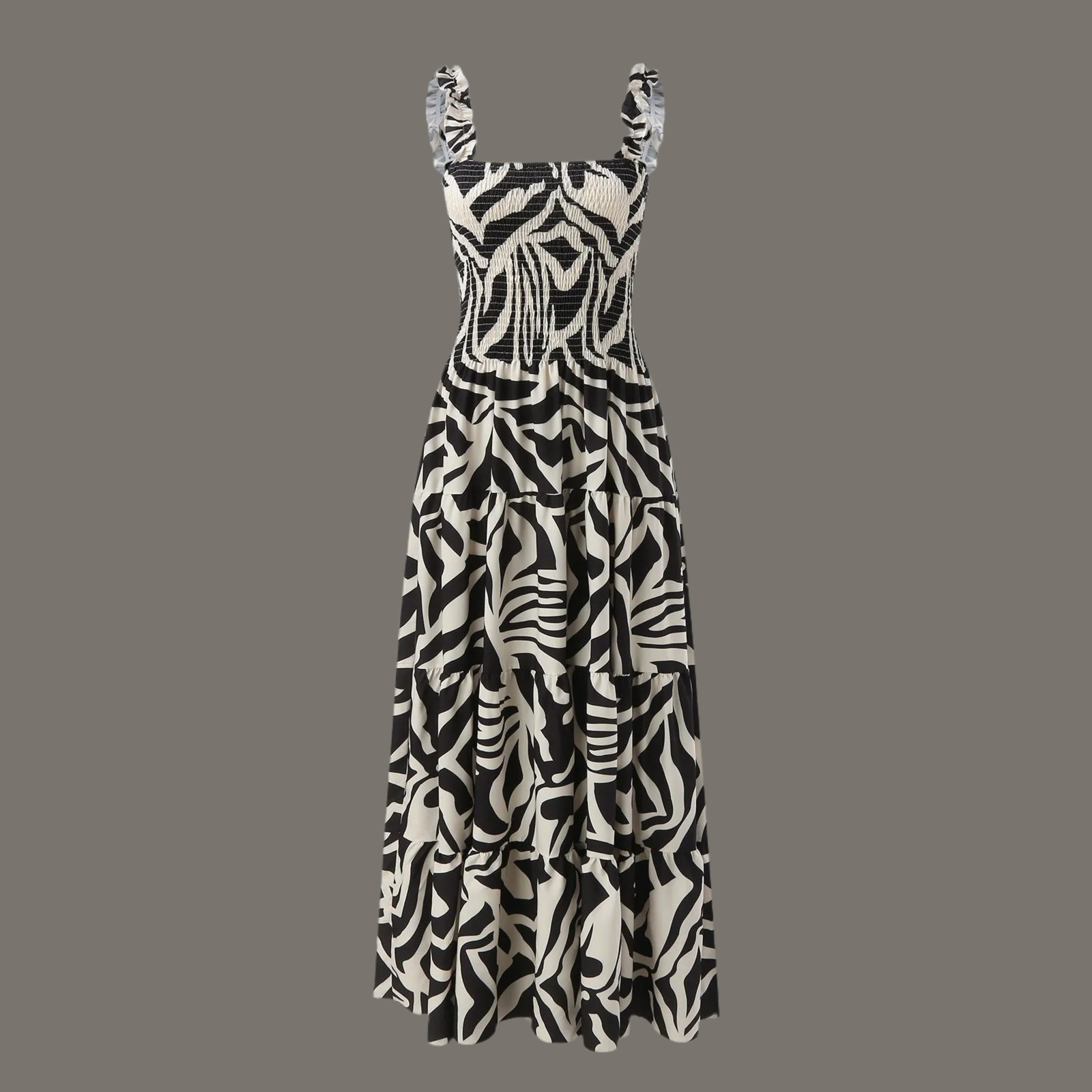 Vestido Zebra de nido de abeja strech, 5 tallas