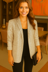 Blazer Brilliant TOP SELLER lentejuelas, 8 colores, tallas (36-52)