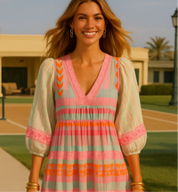 -40% OFF Romeo loose cotton viscose dress, sizes (36-54)