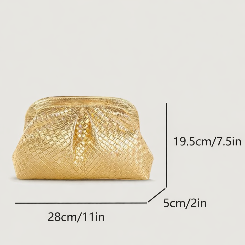 Julliet drawstring bag with gold handle, 3 colors