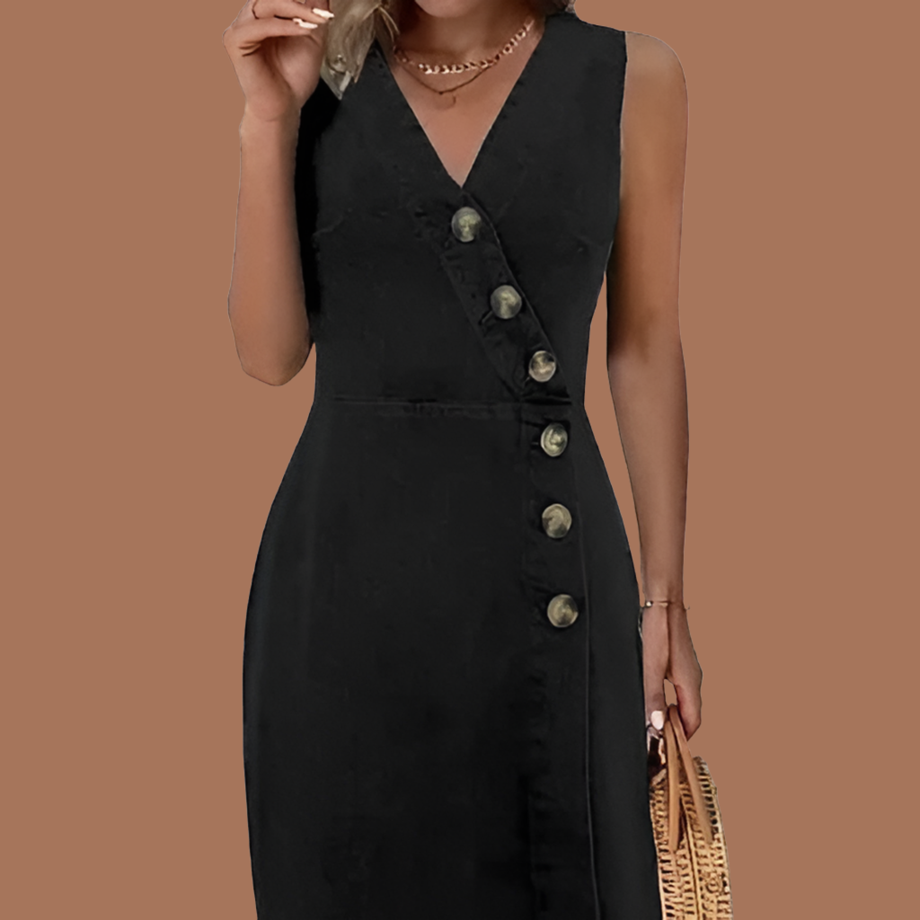 miranda sleeveless mini denim dress Alice + Olivia Miranda Mini Denim Dress in Albee Vintage Blue