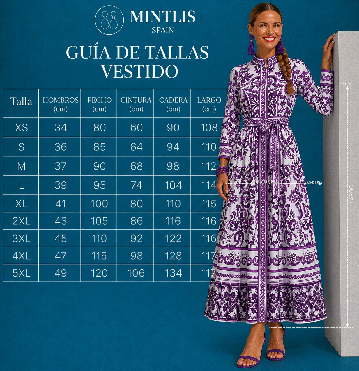 Vestido Kisses flores algodón, 2 estampados, tallas (38-46) vídeo