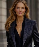 Blazer Milan estampado negro Cashemira tallas (36-46)