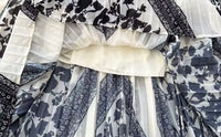 Vestido Napoli chiffon plisado, 4 estampados , tallas (36-48) vídeo