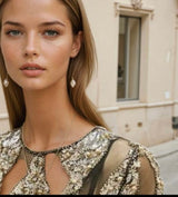 Chemise à paillettes Sicilia party, 2 couleurs, 5 tailles
