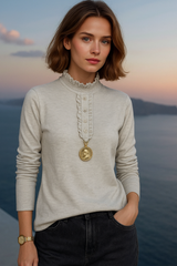 Chemise Bridget croisée, 3 coloris, 4 tailles