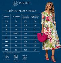 Vestido Rosalía Midi algodón camisero estampado, tallas (36-50) vídeo